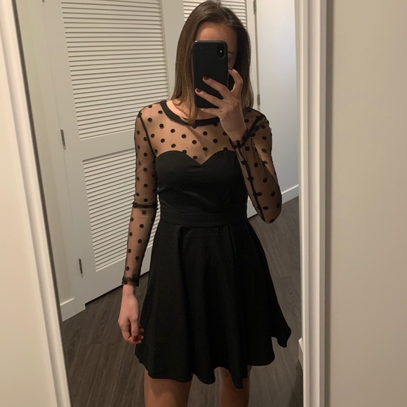 Black Fit and Flare Dress